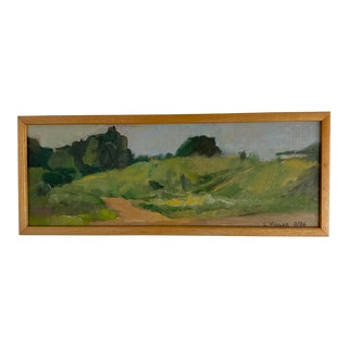 1986 Oil "Road and Hill" by Linda Kolar For Sale