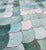 Beautiful handcrafted Moroccan mosaic table featuring an elegant emerald green color palette. Measuring 48 inches in...