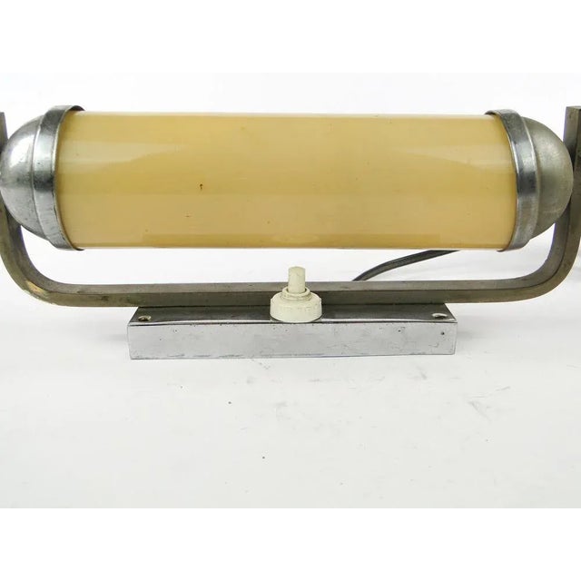 Metal Art Deco Wall Lamp from Napako, 1950s For Sale - Image 7 of 10