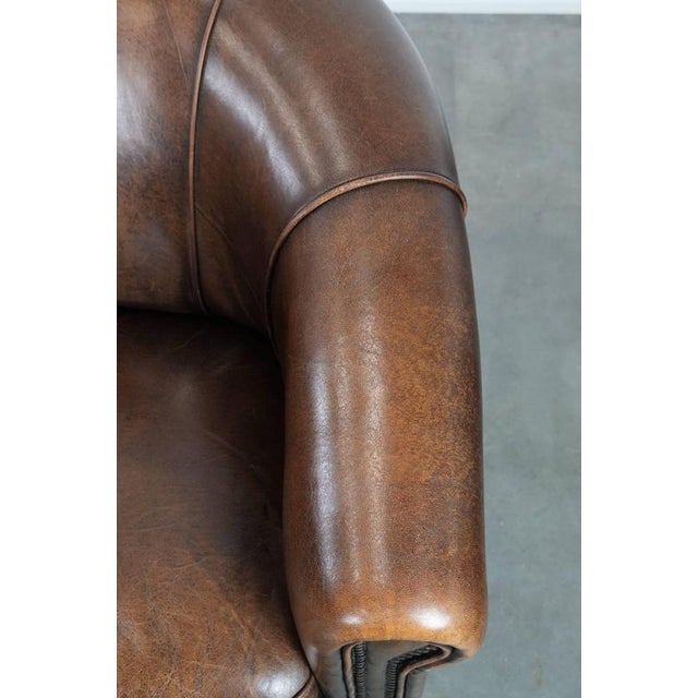 Club Chairs in Sheepskin Leather, Set of 2 For Sale - Image 9 of 16