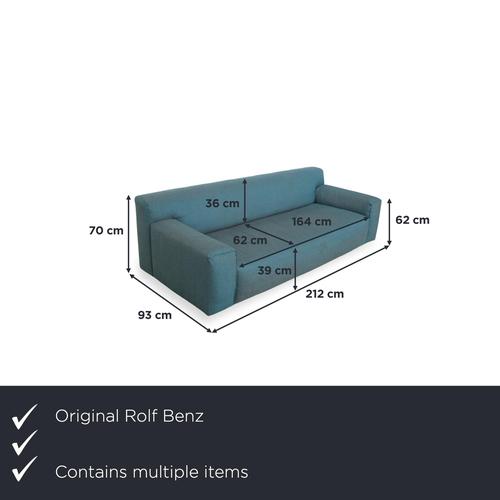with this set, consisting of a three-seater sofa and a matching ottoman, you can bring a perfectly coordinated seating...
