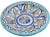 Spanish Revival Mid 20th Century Moroccan Ceramic Plate With Colorful Floral Pattern For Sale - Image 3 of 7