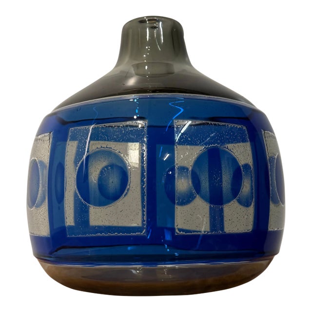 Sven Palmqvist, Ravenna Vase 2327 Signed Orrefors Sweden, C. 1950 For Sale
