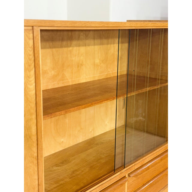 Mid-Century Oak Highboard, 1960s For Sale - Image 6 of 16