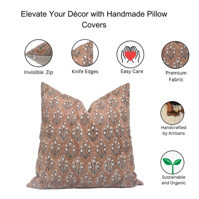Fabdivine Decorative Pillow Cover 16x16 Inch - Neelgagan For Sale - Image 6 of 6