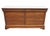 Contemporary Durham Furniture Chambord Collection Solid Cherry Contemporary Traditional Style 69" Double Dresser For Sale - Image 3 of 13