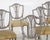 Set of six gustavian style chairs, richly carved, early 20th century h. 95 h-seat. 48 w. 50 cm h. 37.4 h-seat. 18.8 w....