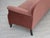 Vintage Danish Two-Seater Sofa in Salmon Pink Furniture Velour, 1950s For Sale - Image 15 of 18