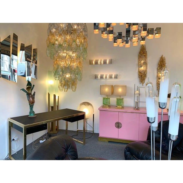 Plant Lamp Lacquered Metal Brass, France, 1970s For Sale - Image 11 of 12