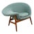 1960s Mid Century Danish Modern Lounge Chair Hans Olsen Bramin Fried Egg Aqua Green Vg For Sale