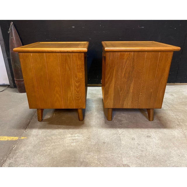1950s 1950s Pair of Nightstands Attributed to Jack Van Der Molen For Sale - Image 5 of 9