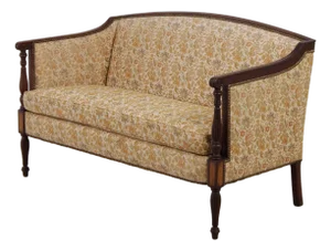 Hickory Chair Co Sheraton Style Mahogany Loveseat Settee