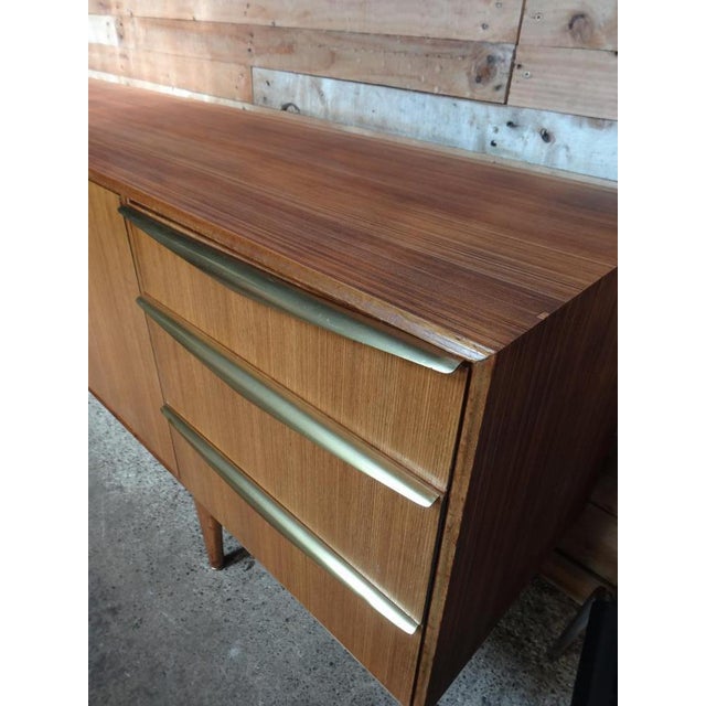 Vintage Teak & Brass Sideboard attributed to Tom Robertson for McIntosh, 1960s For Sale - Image 11 of 18
