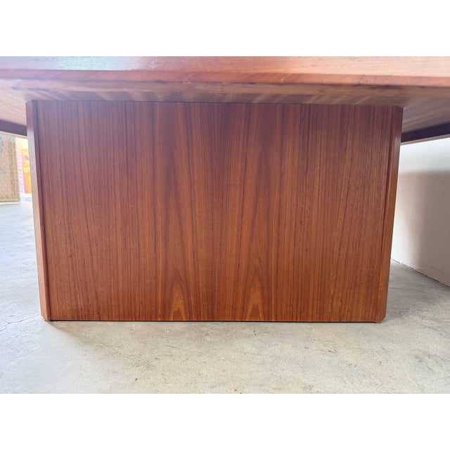 Brown 1960's Mid Century Vejle Stole & Møbelfabrik Square Coffee Table For Sale - Image 8 of 18