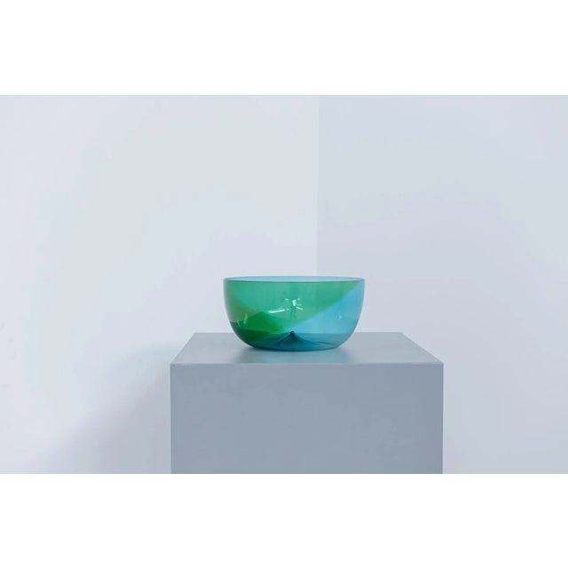 Vintage Murano Glass Bowl by Tapio Wirkkala for Venini, 1980s For Sale - Image 6 of 7