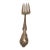 Wm. Rogers & Son Vintage 8.5" Silverplate Serving Fork Floral Pattern For Sale