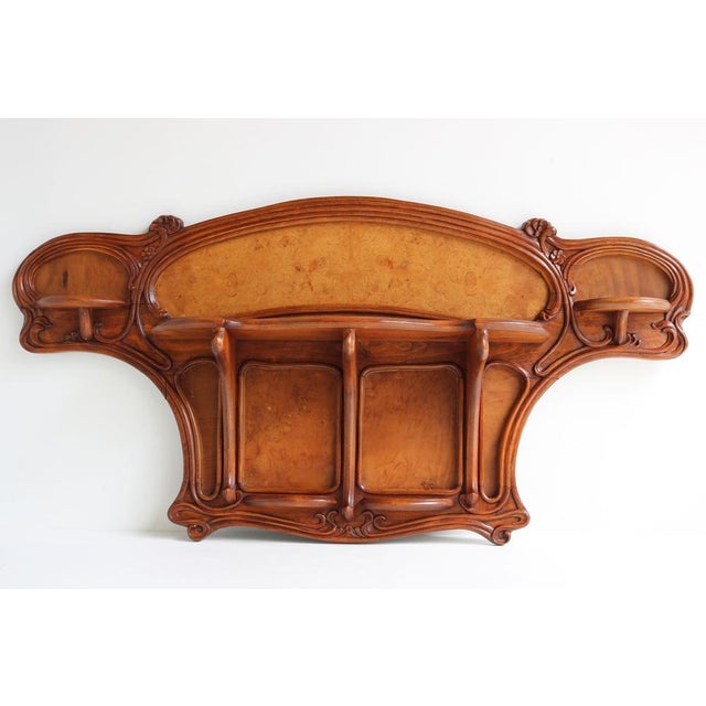 Antique French Art Nouveau Carved Wall Shelf by Louis Majorelle, 1900 For Sale - Image 17 of 17