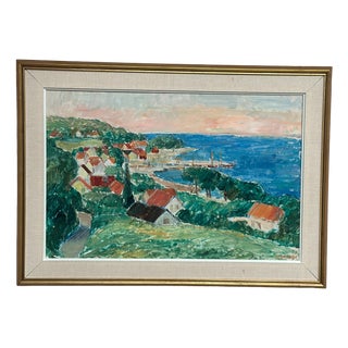 John Hedman, Coastline, 1973, Oil on Panel For Sale