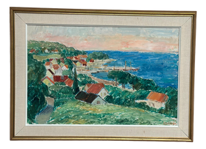 John Hedman, Coastline, 1973, Oil on Panel