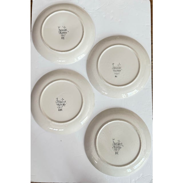 Ernestine Mid-Century Ernestine Salerno Floral Plates - Set of 4 For Sale - Image 4 of 12