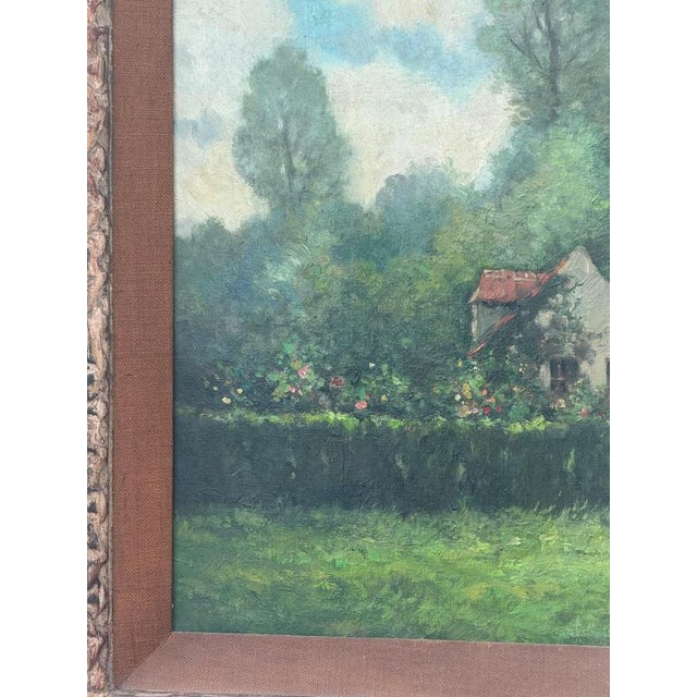 Wuest, Countryside House, Oil on Canvas, Framed For Sale - Image 6 of 10