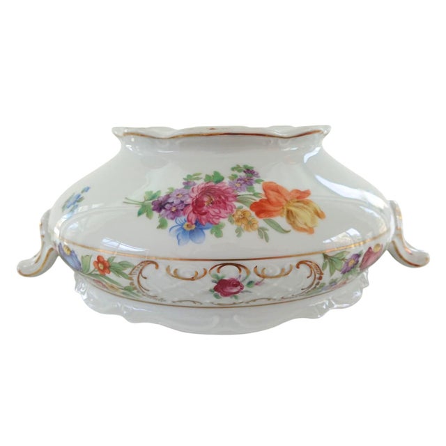 Vintage Schumann Bavaria Fine China Empress Pattern Covered Dish Serving Styling Catchall For Sale - Image 13 of 15