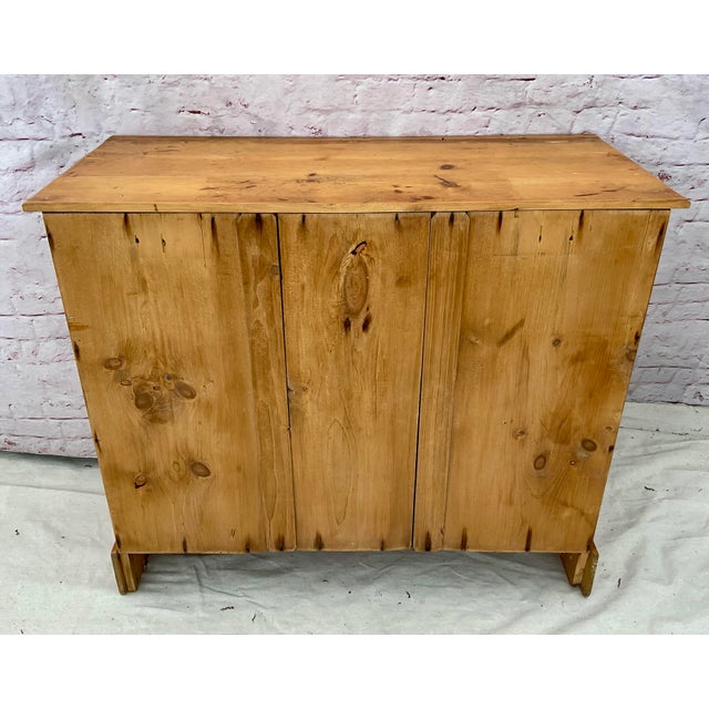 Brown Pine Campaign Chest of Drawers For Sale - Image 8 of 10