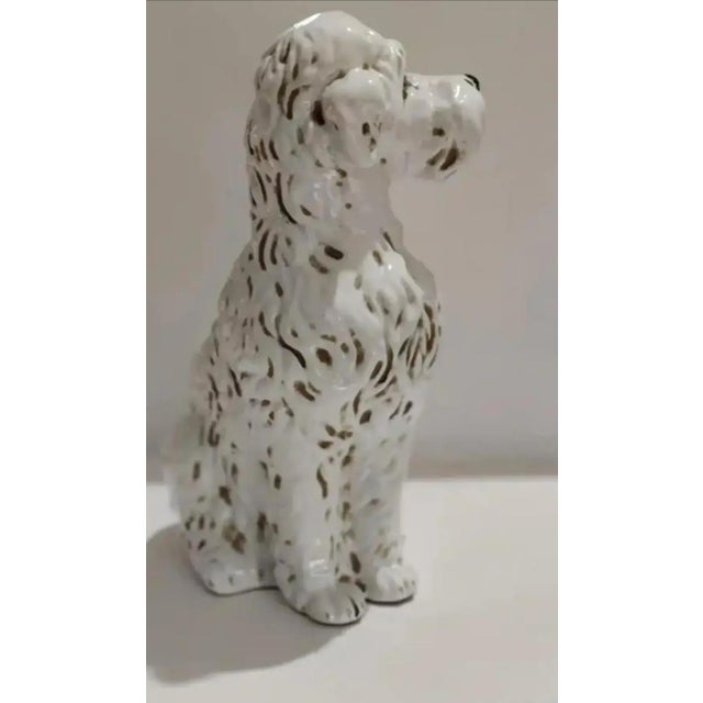 1950s Hollywood Regency Sitting Dog Sculpture, Made in Italy For Sale - Image 4 of 12