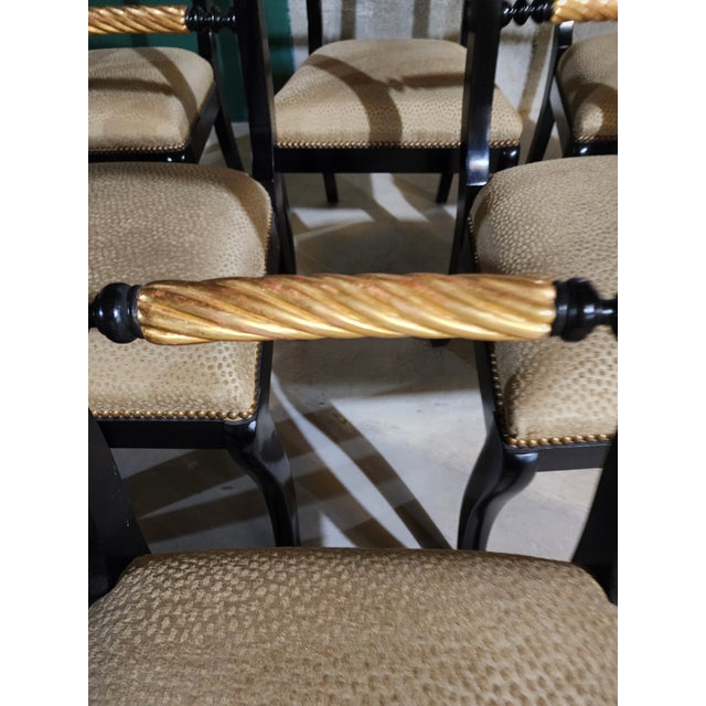 Wood Greek Revival/Regency Style Klismos Dining Chairs, Custom Made - Set of 10 For Sale - Image 7 of 18