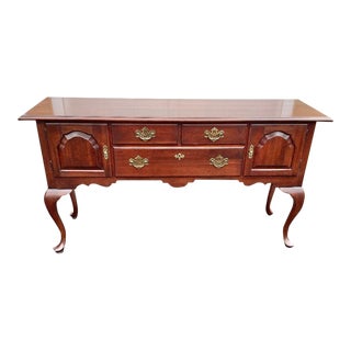Knob Creek Queen Anne Style Cherry Sideboard or Server For Sale