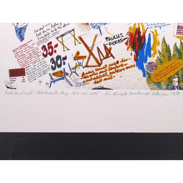 Composition - Original Etching 1974 1974 For Sale - Image 4 of 5