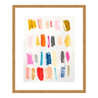 Color Instinct No. 1 by Lesley Grainger in Gold Frame, XS Art Print For Sale
