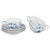 1980s Blue Fluted Plain Tea Cups and Saucers from Royal Copenhagen, 1980s, Set of 6 For Sale - Image 5 of 5