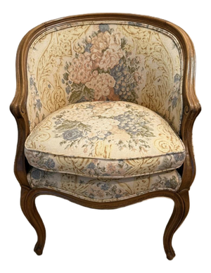 Antique French Louies XV Bergere Accent Chair