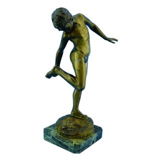 De Lotto, Nude Boy Bitten by a Crab, 1800s, Bronze For Sale