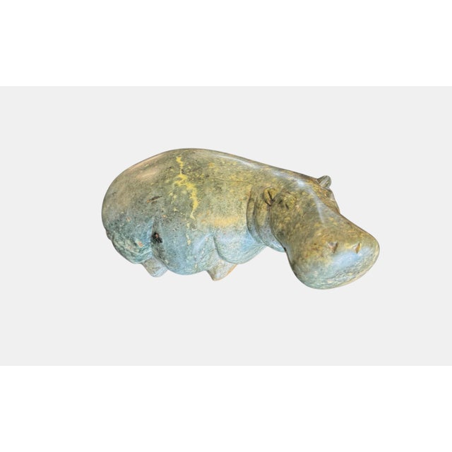 Vintage Carved Stone Hippo Figurine For Sale In Charleston - Image 6 of 10