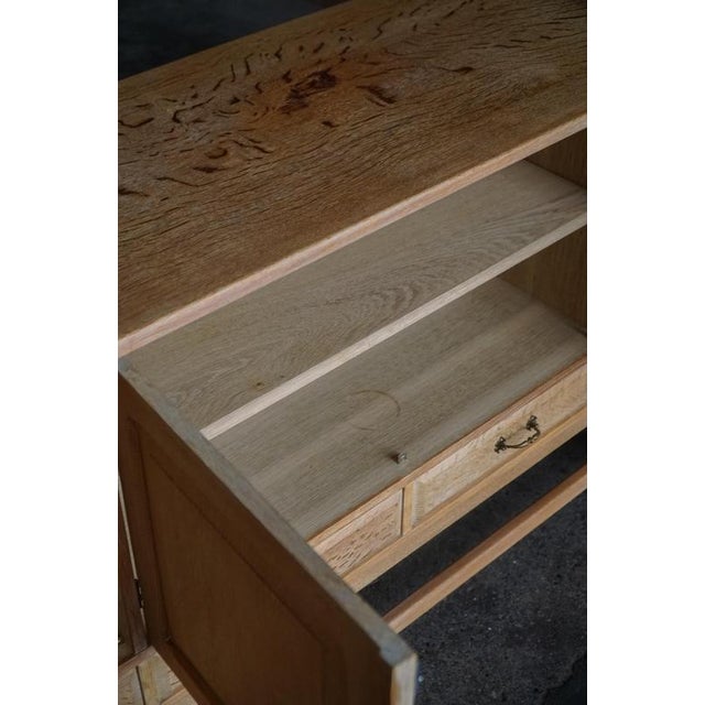 Mid-20th Century Brutalist Sideboard in Oak, 1960s For Sale - Image 11 of 14