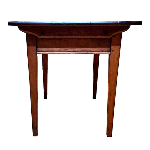 19th-Century American Cherry Folk Art Table For Sale - Image 4 of 8