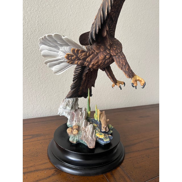 Gunther Granget Hutschenreuther Freedom in Flight Porcelain Bald Eagle Figurine For Sale In Los Angeles - Image 6 of 13