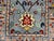 Blue Gray and Red Floral Wool Runner Rug, Persian Style, 2'9" X 9'7" For Sale - Image 6 of 17