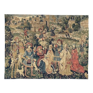 French Aubusson Style Tapestry, 1960s For Sale