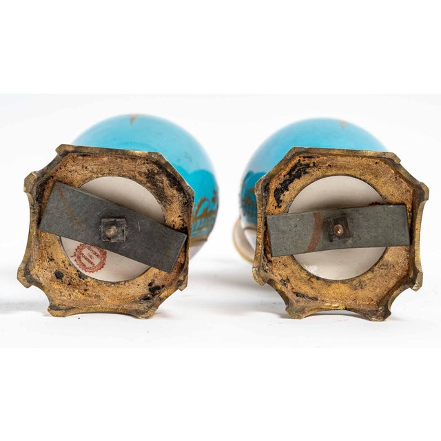 Gold Small Vases in Sevres Porcelain, Set of 2 For Sale - Image 8 of 11