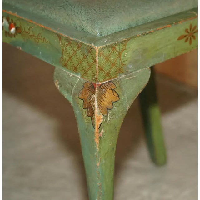 Set of Vintage Chinese Green Side Chairs, 1920s For Sale - Image 11 of 18