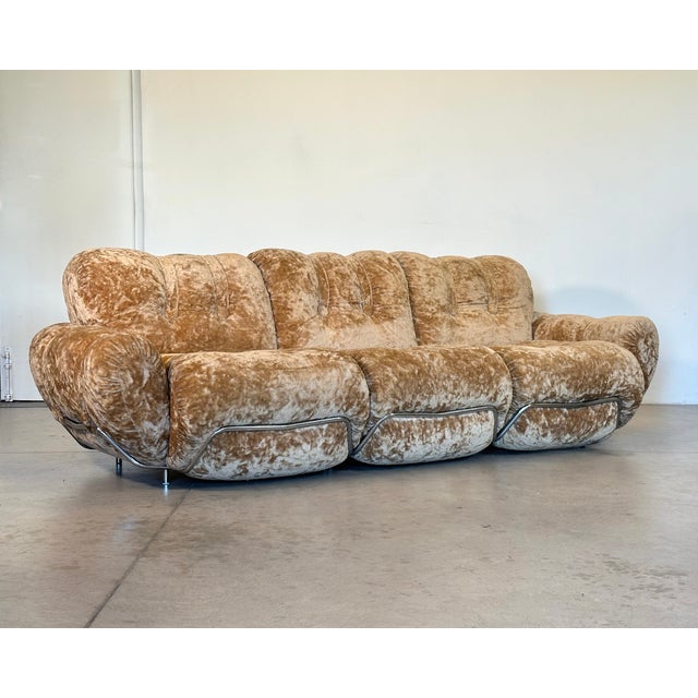 Vintage Chromed Steel Sofa, 1970s For Sale - Image 16 of 16