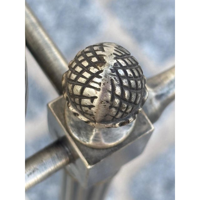 Silver Silver Jansen Rolling Serving Cart by Maison Jansen For Sale - Image 8 of 13