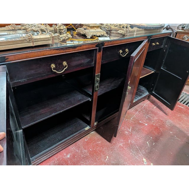 Mid-Century Chinoiserie Oreiental Sideboard For Sale - Image 10 of 12