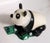 Figurative 1900s Imperial Carved Hardstone Panda on a Malachite Base For Sale - Image 3 of 11