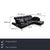 Here you get a corner sofa from the Moule series by the German manufacturer Brühl, which, with its clean lines and black...