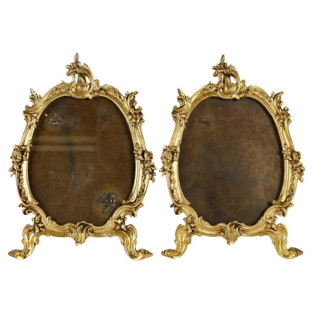 Napoleon III Bronze Photo Frames, Set of 2 For Sale - Image 9 of 9