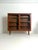 Teak Display Cabinet with Sliding Doors, 1960s A stylish Danish teak display cabinet from the 1960s. The clean lines and...